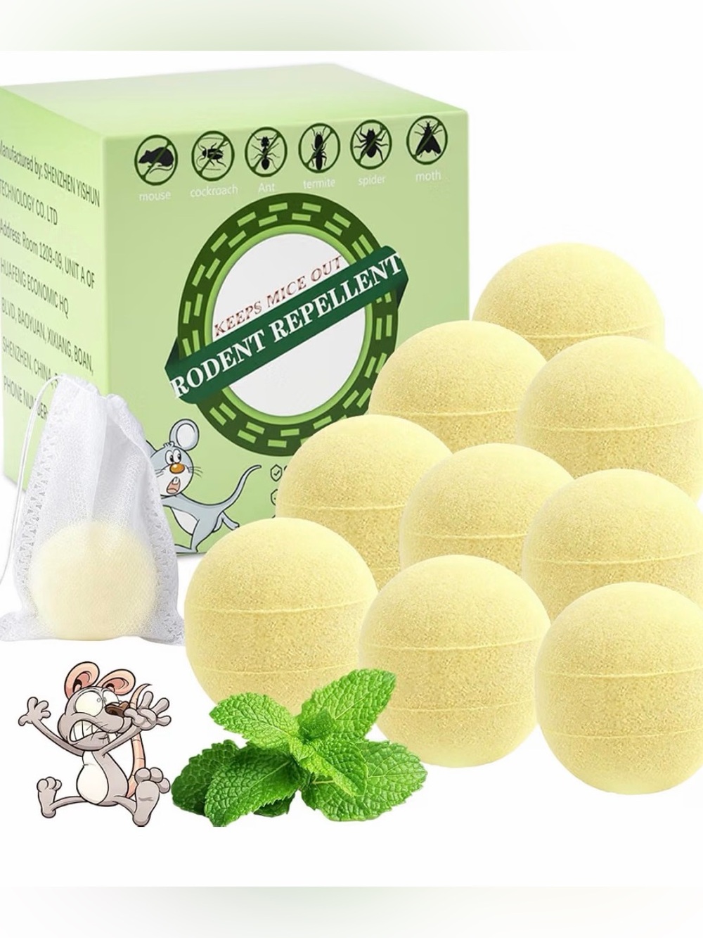 (Set 2 ) Rodent Repellent Bombs – 100% natural ingredients.